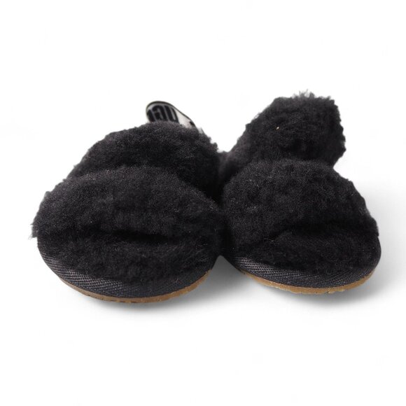 UGG Oh Fluff Yeah Slingback Slide Sandals Black 1116636T Toddler 6 - Picture 3 of 10